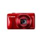 Canon PowerShot SX600 HS Digital Camera (16 Megapixel, 18x opt. Zoom, 7.5 cm (3 inch) display, Full HD, WiFi, NFC) Red (Electronics)