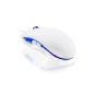 CSL - 2400dpi Gaming Mouse | Ergonomic design | blue LEDs | 6 keys | white