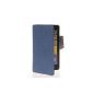 CASEPRADISE Cover Faceplate Case Leather Portfolio Case Cover for Nokia Lumia 625 Sapphire (Wireless Phone Accessory)