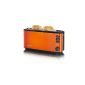 Severin AT 9735 automatic long slot toaster, orange-metallic black (household goods)