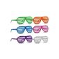 6 x Party Glasses Party Glasses Atzenbrille etching glasses (Toys)