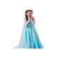 Child Queen Princess Dress Cocktail Party Halloween Carnival Costume Anime Cosplay Costume Cute Dress Girl Skirt 3 4 5 6 7 8 9 10 11 12 13 years (crown braid gloves) (Clothing)