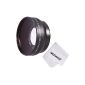 Neewer® Professional 52mm 0.45x Wide Angle Lens HD (with Macro Portion) for EOS 700D 650D 600D 550D 500D 450D 400D 350D 300D 100D 60D 1100D / Rebel (T5i T4i T3i T2i T1i T3 XSi XTi XT SL1);  Nikon D3300 D3200 D3100 D3000 D5200 D5100 D5000;  Pentax;  Sony;  Sigma and Other Cameras with 52mm filter thread + Microfiber Cleaning Cloth (Electronics)