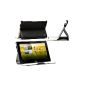 Navitech Multistand black Bycast Leather Case for the Acer Iconia Tab A210 (Electronics)