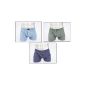 6 Men's cotton boxer shorts without side seams - 100% cotton (textiles)