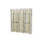 Songmics storage cabinet wardrobe Beige 175 x 150 x 45 cm RYG12M (Kitchen)