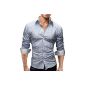 Merish shirt Slim Fit 5 Colours Sizes S-XXL Men Model 43 (textiles)