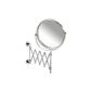 WENKO 17818100 Power-Loc telescope magnifying mirror Elegance - Attach without drill, adjustable, 300% enlargement, steel, 18.5 x 35.5 x 56 cm, chromium (household goods)