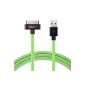 Yellowknife® Apple USB Sync and Charging Cable Certified for iPhone 4 / 4S, iPhone 3G / 3GS, iPad 1/2/3, iPod - 1m (Green) (Electronics)