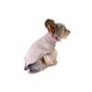 , Easy to carry Stinky G Beige dog sweater with pink trim, Sleeveless design from # 12 - M (Misc.)
