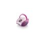 Lenco SCD-24 MP3 stereo FM radio (CD / MP3 player, telescopic antenna) pink (electronics)