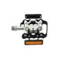 Exustar half-clipless-pedal, silver / black (equipment)