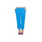 Ladies trousers harem pants sports pants pumping deep-seated in blue