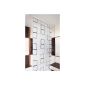 SEMI-CASSETTE shower blind 100 cm wide Quadro SHOWER CURTAIN gray white black (Home)