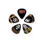 Planet Waves Signature 1CBK4-10K2 Kiss Celluloid Pick Collection motif skirt in rollovers with 10 picks in medium (electronic)