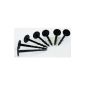 25 pieces ground anchor ground anchor pegs fastening anchor for weed control fabric woven mesh-purpose Plane (garden products)