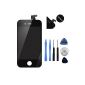Too Saint® Screen Repair Kit for iPhone 4 LCD + Black Glass Touch with tools (Electronics)