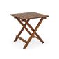 Folding wooden coffee table - Tables extra garden - Folding 46x46cm - Acacia