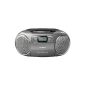 Philips AZB600 CD radio recorder with DAB + (Dynamic Bass Boost, FM, DAB +, CD, caisson deck) Silver (Electronics)