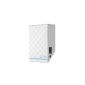Asus RP-N14 N300 White Diamond WLAN Repeater (802.11 b / g / n, wireless range extension, power switch, audio capability, night light, ultra-compact housing) (Accessory)