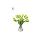 Dekoflower - Artificial tulip 45cm 10-pack, green