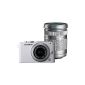 Olympus PEN E-PL3 system camera (12 megapixels, 7.6 cm (3 inch) display, image stabilized) white kit with 14-42mm and 40-150mm lenses Silver (Electronics)