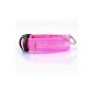 Topteam Pet Dog LED Night Safety Collar Flashing LED Flash Band adjustable size (Pink, M) (Others)
