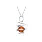 InCollections Ladies Necklace 925 sterling silver 1 brown amber 42 cm 241A203149100 (jewelry)