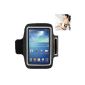 Sport Jogging Armband for Sony Xperia U with key technical and practical Velcro closure in Black Bay of digital (electronic)