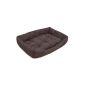 Pet bed dog bed cat bed pet cushion Slim S Brown (Misc.)