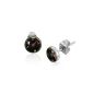 SL Silver earrings Children's earrings fuel gauge stainless steel (jewelry)
