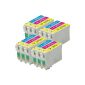 4x Set Compatible C / M / Y color printer ink cartridges - cyan / magenta / yellow replaces T0712, T0713, T0714 (12 inks) for use in Epson Stylus D78 D92 D120 DX4000 DX4050 DX4400 DX4450 DX5000 DX5050 D5050 DX400 DX6000 DX6050 DX7400 DX7450 DX8400 DX7000F DX8450 DX9400 DX9400F SX115 SX200 SX205 SX210 BX300F BX310FN BX3450 SX215 SX218 SX400 SX405 SX415 SX510W SX515W SX600FW SX610FW (Contains: T0712, T0713, T0714) (Office supplies & stationery)