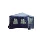 Pavilion PE garden tent with 4 sides in blue (garden products)