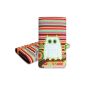 Stilbag pocket 'MIKA' for Sony Xperia E - Design: Funny Owl (Electronics)