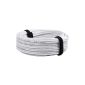 DCSK HiFi Speaker Cable white - 2 x 4 mm² - 20 m Ring - OFC - highly flexible 0.07 mm copper wire (electronic)