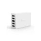 Sector Aukey® Chargers USB / AC Adapter 5-Port USB 40W / 8A multiport adapter wall charger for iPhone, iPad, Samsung Galaxy, Samsung Tablet and other smartphones, tab etc (European plug) (5-port White) (Electronics)