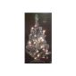 Christmas Tree 60cm with 20 lamps and 20 pink balls and silver