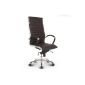 Versee Leather Design swivel chair executive chair Office chair Montreal brown (household goods)