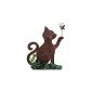 Beetstecker cat metal H50cm | Gartenstecker