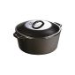 Lodge Logic Dutch oven with L8DOL3 loop handles, already burned, 5.7 l (household goods)
