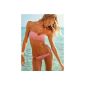 UUstar® ladies bikini set Twist Bandeau Tops and Bottoms Cheeky Hipkini padded cups swimsuit (Misc.)