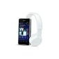 Smartphone Sony Xperia E1 USB / Bluetooth Android 4.2 Jelly Bean 4GB White (ZX100 Earpiece + 30 days of music offered on unlimited music included) (Electronics)