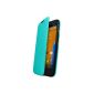 Shell Flip Case for Motorola Moto G 1st generation - Turquoise (Wireless Phone Accessory)