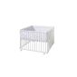 Schardt 020150002 078 1/678 Playpen Basic, 100 x 100 cm, white, with insert asterisk red (Baby Product)