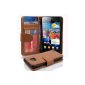 Cadorabo!  PREMIUM - Book Style Case in Wallet Design For Samsung Galaxy S2 (GT-i9100 / GT-i9105P) in COGNAC BROWN (Wireless Phone Accessory)