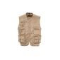 SOL'S - vest refer multipoches - light jacket sleeveless BODYWARMER - 43630 - size L - beige - mixed man woman (Clothing)