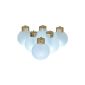 6x Battery operated ball Waterproof LED String [Model 2014] color change Christmas balls baubles (a long time lighting) with remote control Ideal for Christmas Christmas lights birthday party event wedding 65mm