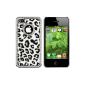 Snap-on Case Cover Hard Shell Case for iPhone 4 4G hard 4S, Bling Luxury Leopard (Electronics)