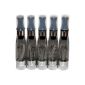5x FUSION V3 CE5 + Clearomizer (Atomizer Evaporator) 1.8 Ohm / 1.6 ml - with long wicks - interchangeable heads - for the electronic cigarette (e-cigarette) EGO-T / EGO-C / EGO-W / 510 eGo thread - BLACK ( Personal Care)
