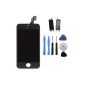 Too Saint ® Repair Kit Apple iPhone 5C + LCD Touch Glass BLACK BLACK Retina frame with Norbertine + tools (Electronics)